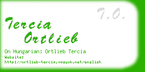 tercia ortlieb business card